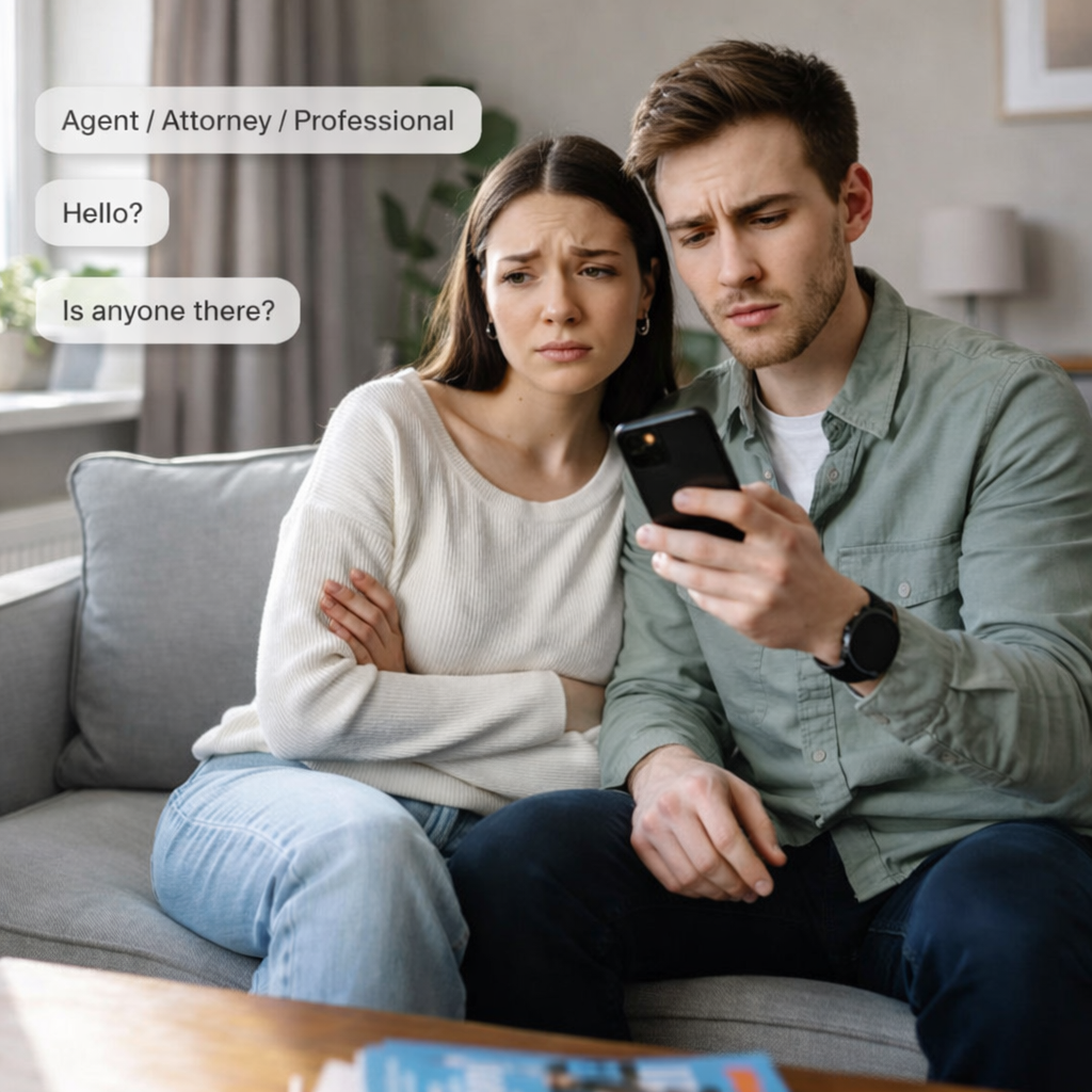 Client waiting for communication update